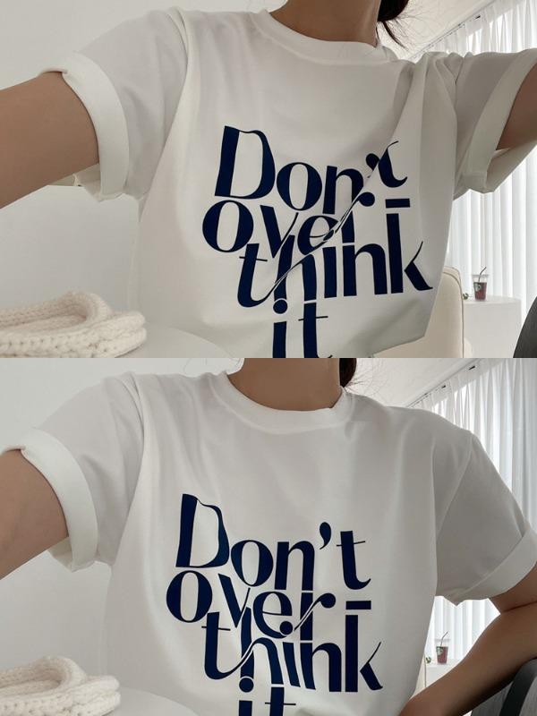 띵크 레터링 반팔 티셔츠 2color