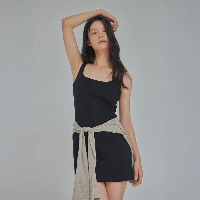MANNEQUIN SQUARE NECK MINI DRESS_T416DS502