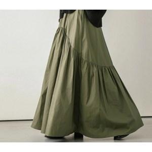 마켓에이 여성용 아메카지 셔링 스커트