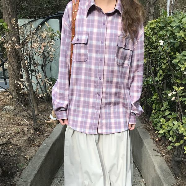 히나 데일리 체크 셔츠 ( hina daily check shirts )