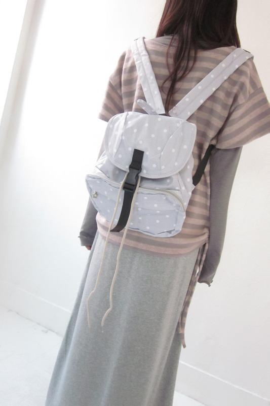 grey dot backpack