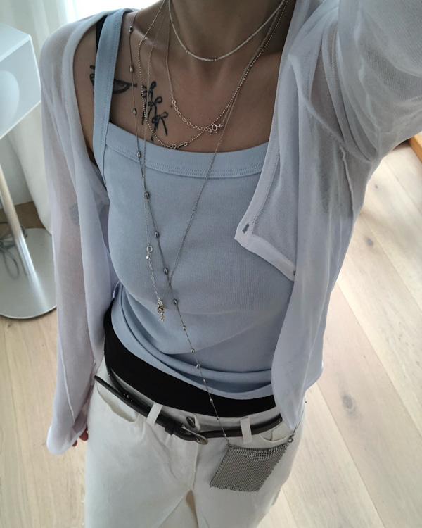 fruit sleeveless T (4colors)