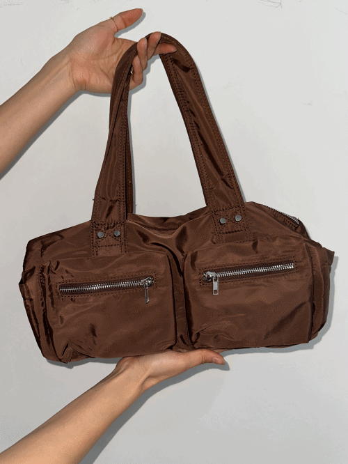 [주문폭주] Nut Nylon Boston Bag