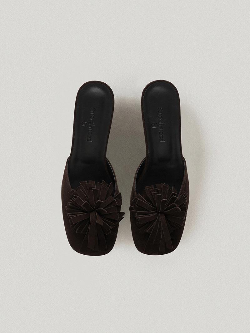 Maremma Floral Mule Brown