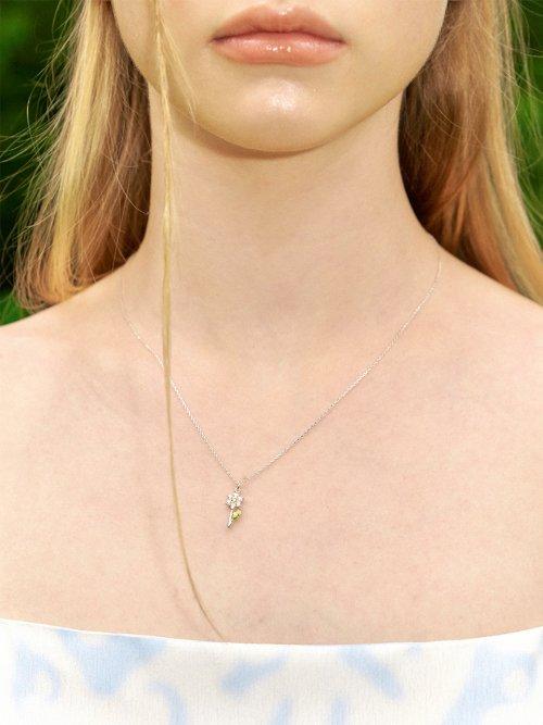 Daisy Cubic Necklace (2color)
