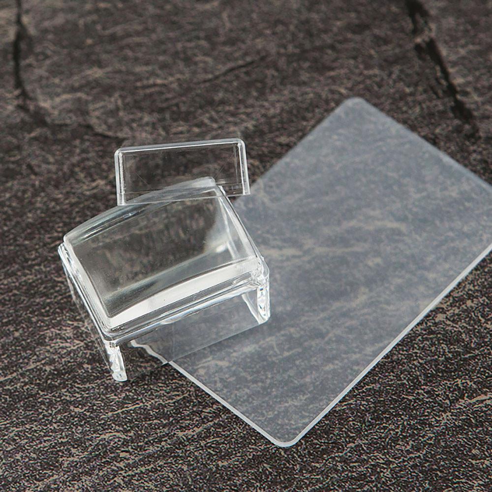 투명 와이드 꾹꾹이 스탬프 세트 프렌치네일