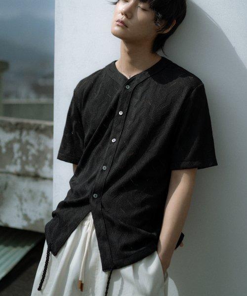 칼라리스 반팔 소매 니트 가디건 (블랙)