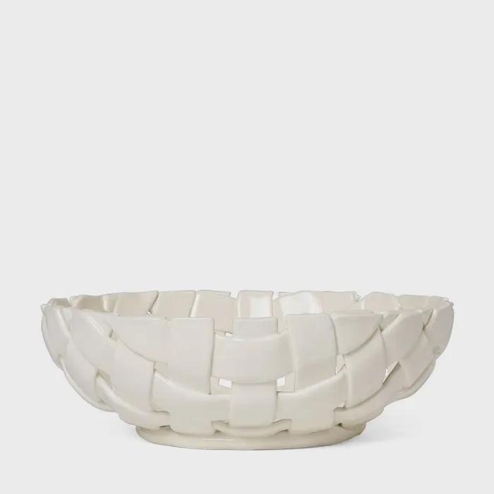 [FERM LIVING] plait bowl - 30 - off-white 플랫 보울