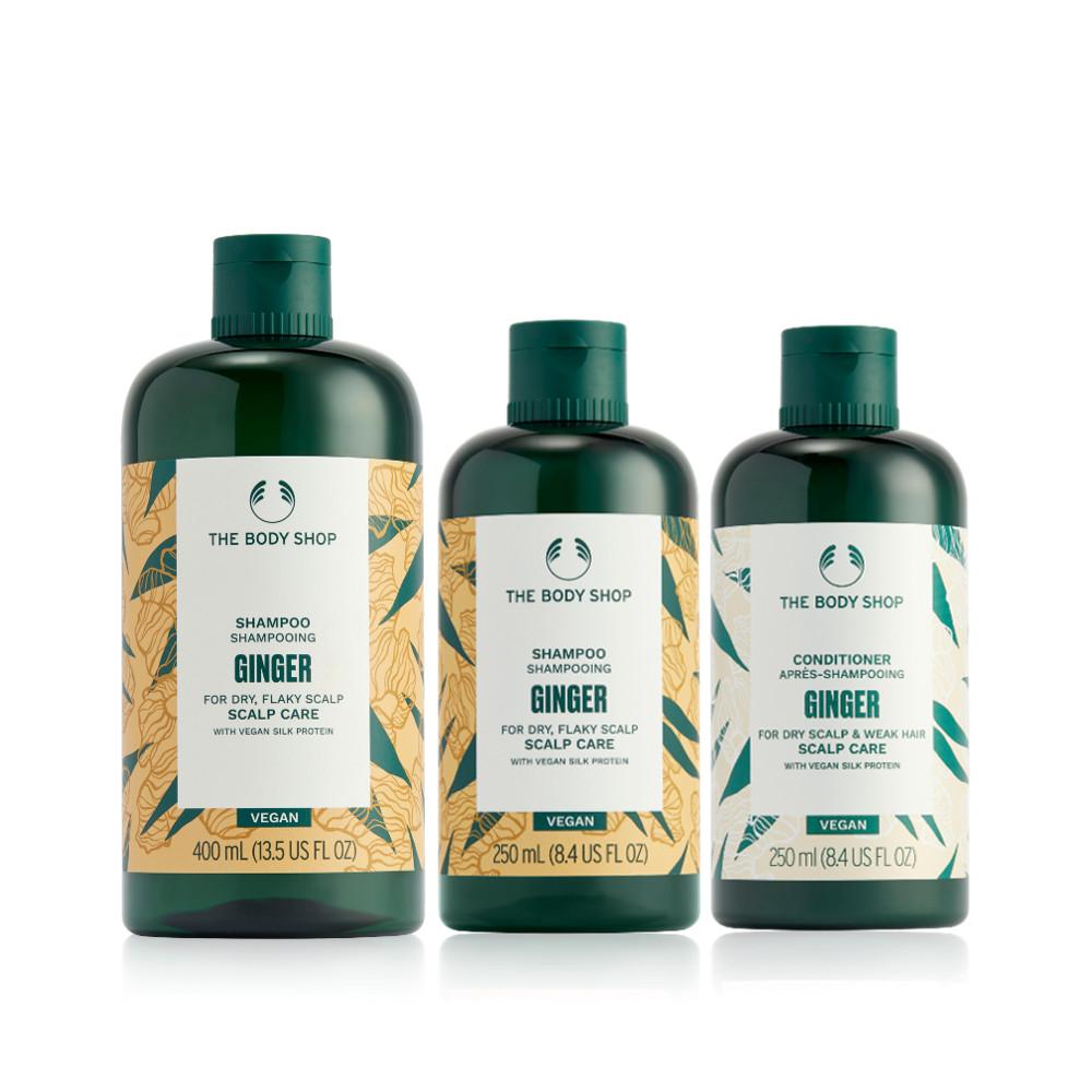 진저 스캘프 케어 샴푸+컨디셔너 대용량 세트 (샴푸 400ml+250ml+컨디셔너 250ml)