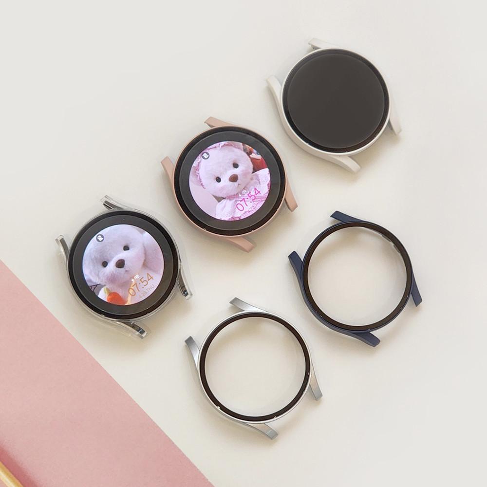 갤럭시 워치 4 케이스 강화 유리 풀커버 투명 40mm