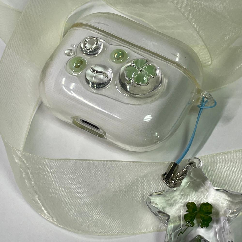 클로버 드림 레진 에어팟 케이스 clover dream airpods case