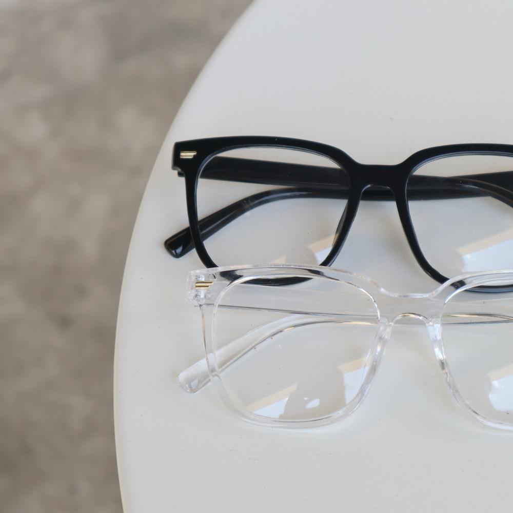 투명 뿔테 알없는 안경 대두 안경태 빅사이즈 블루라이트차단 2AC