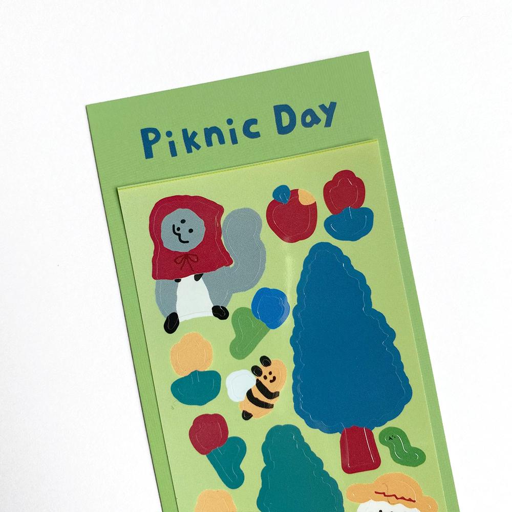 [키치키치] 피크닉데이 리무벌 스티커