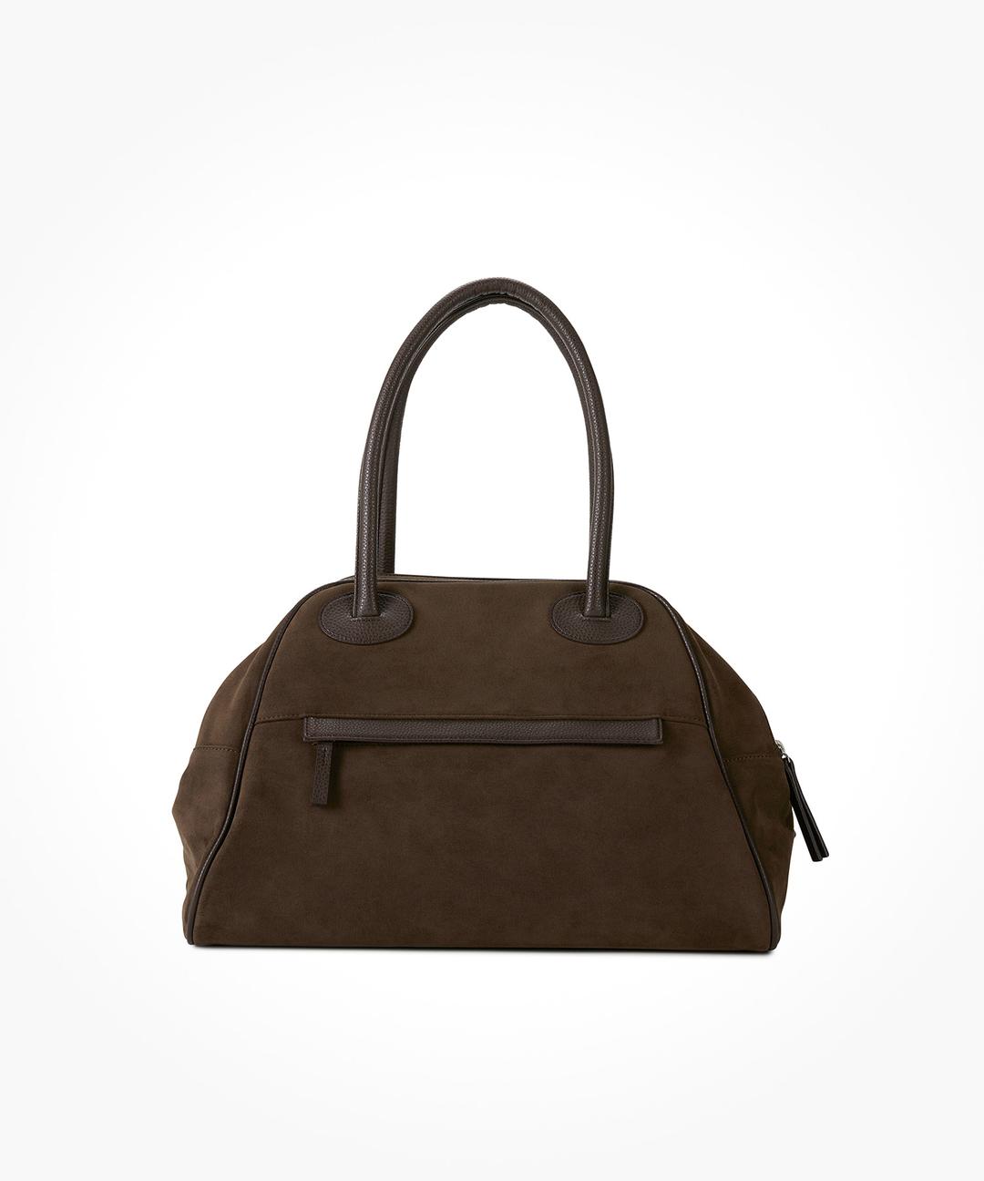 TWO ZIPPER BAG SUEDE ORIGINAL(BROWNIE)