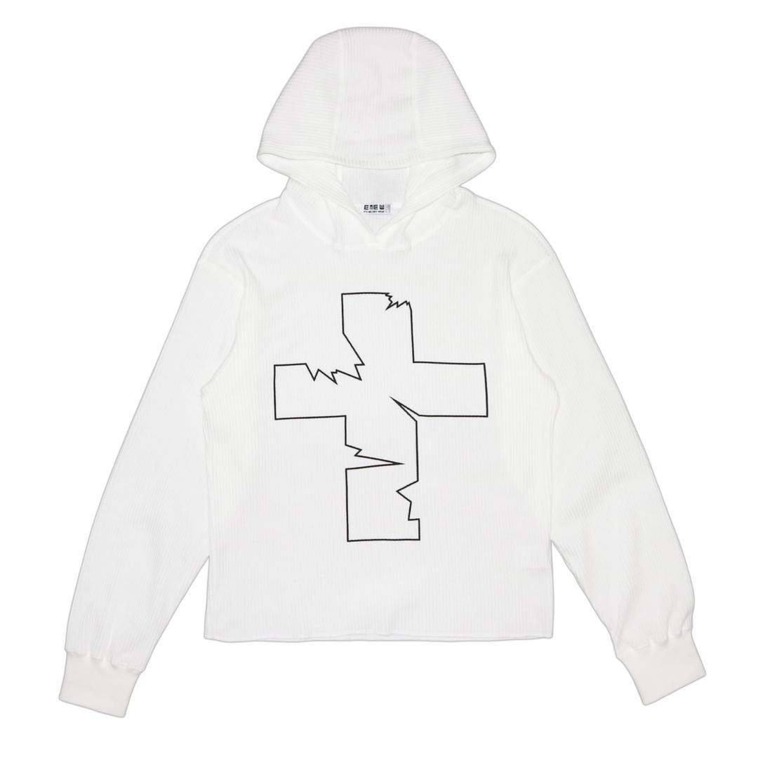 CRACK waffle hoodie