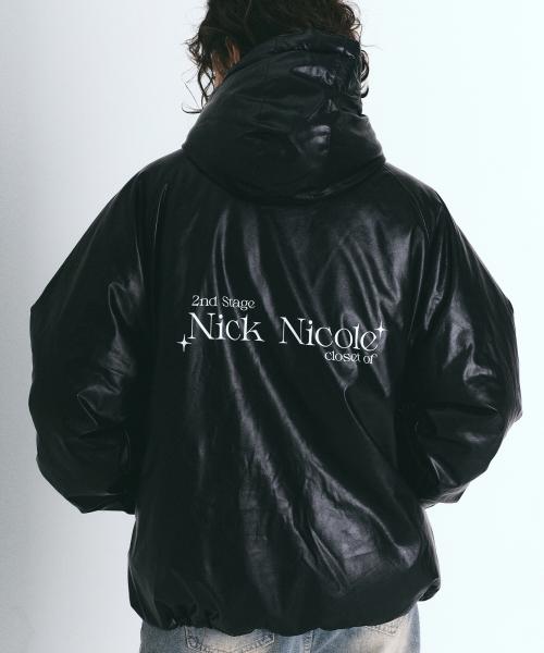 HOODY GLOW LEATHER PADDING_BLACK