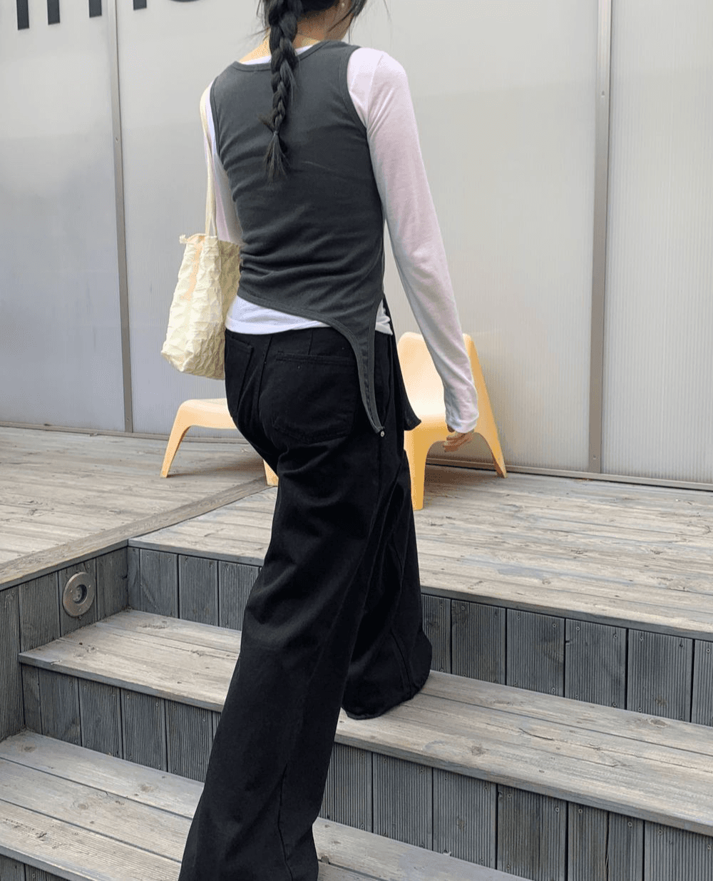 우누 코튼 핀턱 와이드 팬츠 (3 color) 봄 여름 기본 데일리 면 맥시 롱 화이트 로우 바지