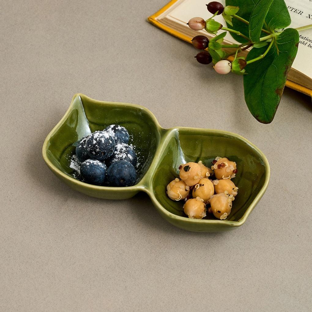 L 뚱다람쥐 2칸종지 나뭇잎 W12_NK2325115