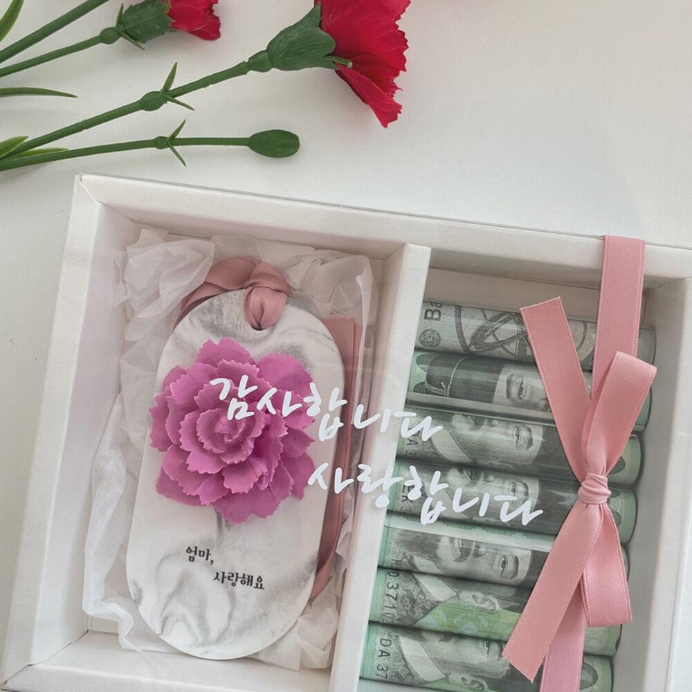 벽걸이방향제 마블 장미 카네이션 석고방향제 용돈박스 어버이날 스승의날 감사선물  가정의달