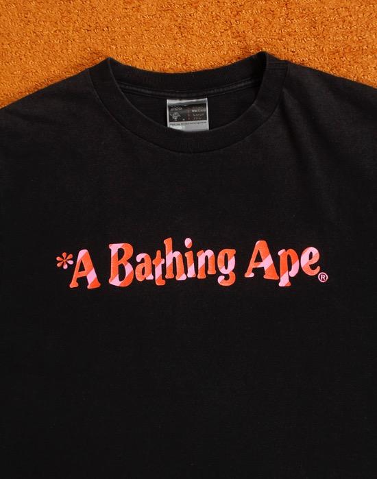 VINTAGE BAPE A BATHING APE  T-SHIRT ( Made in JAPAN , M size )