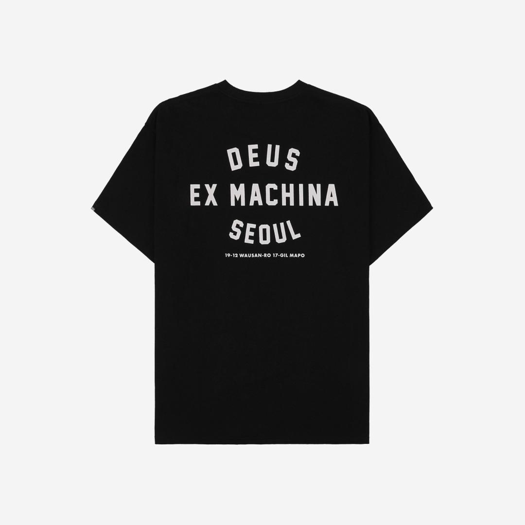 Deus Ex Machina Seoul College T-Shirt Black