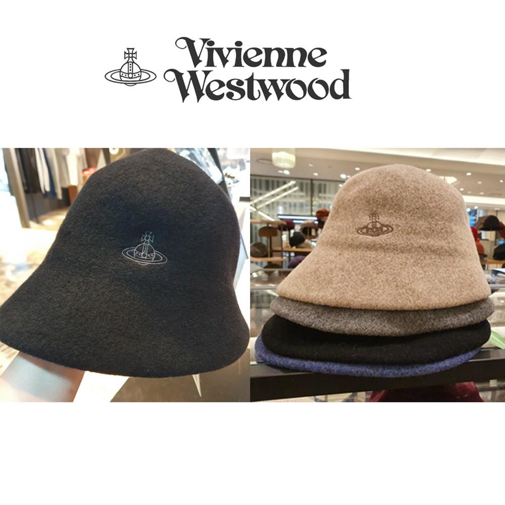 (쇼핑백포함) 22FW 비비안웨스트우드 울 버킷햇 2컬러 모카베이지 블랙