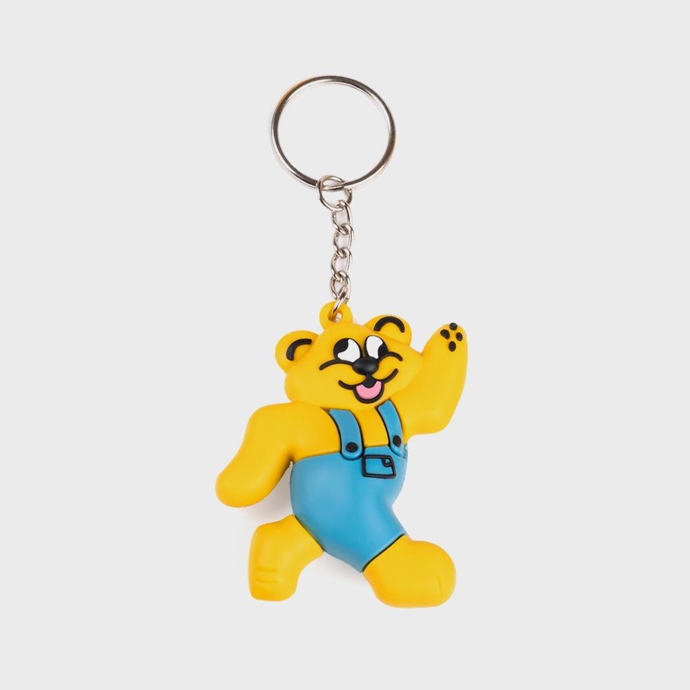 SHAGGY BEAR KEYCHAIN (YELLOW)