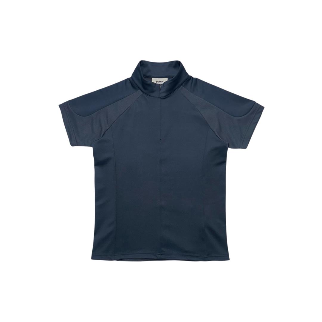 SS26 TRAINER HALF ZIP T-SHIRT (NAVY)