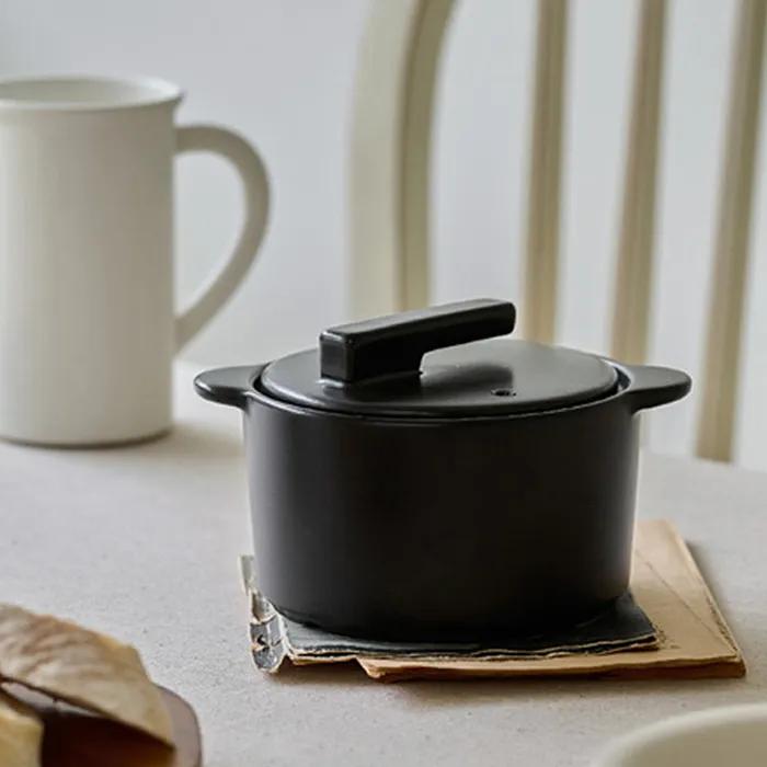 밤달 국산 손잡이 무균열 미니 뚝배기 냄비 XS 12cm 1p