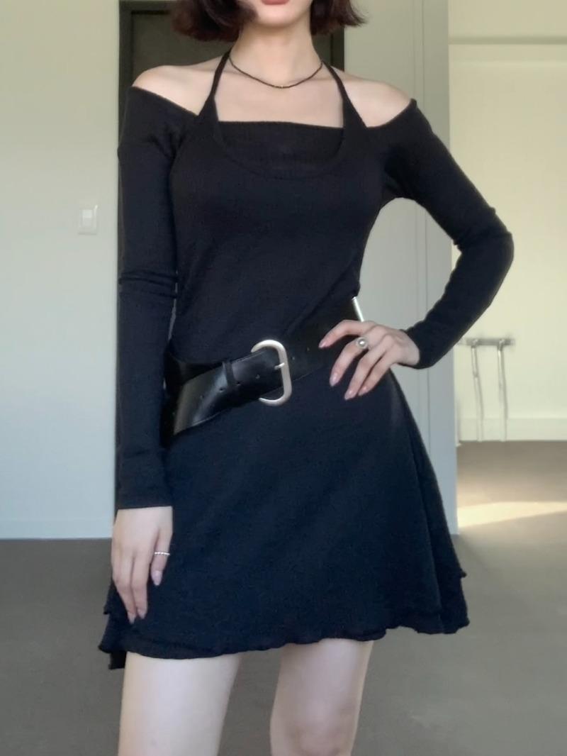 Autumn silhouette dress