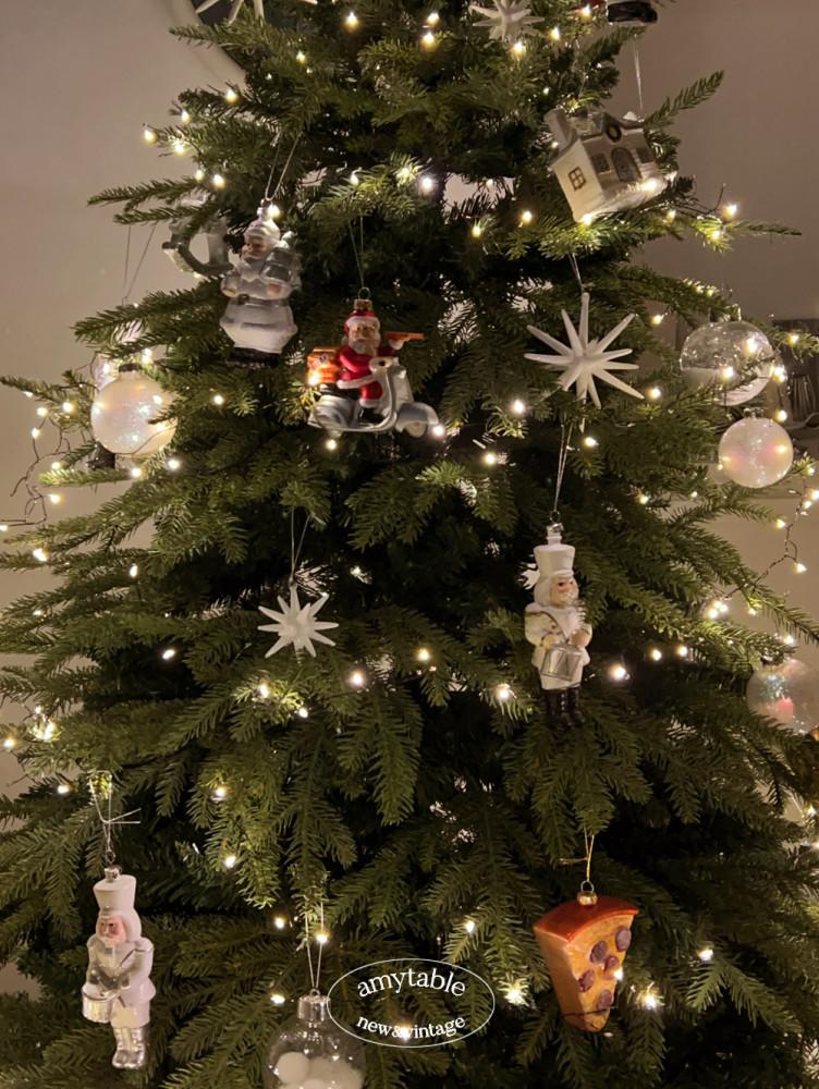 (에이미테이블) 크리스마스 트리 지네전구 웜 전구색