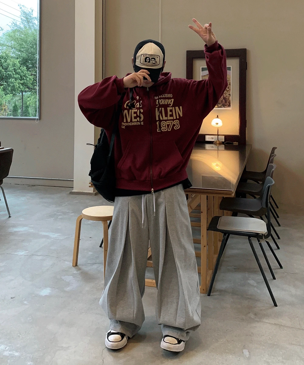 1973 오버핏 후드 집업 3C