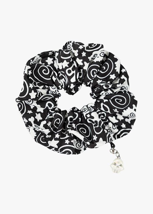 Candy Skull Scrunchie (Black)