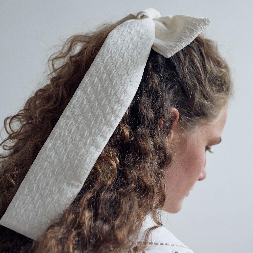 [Elizabeth Moments] Long Jacquard Ribbon Hair Pin
