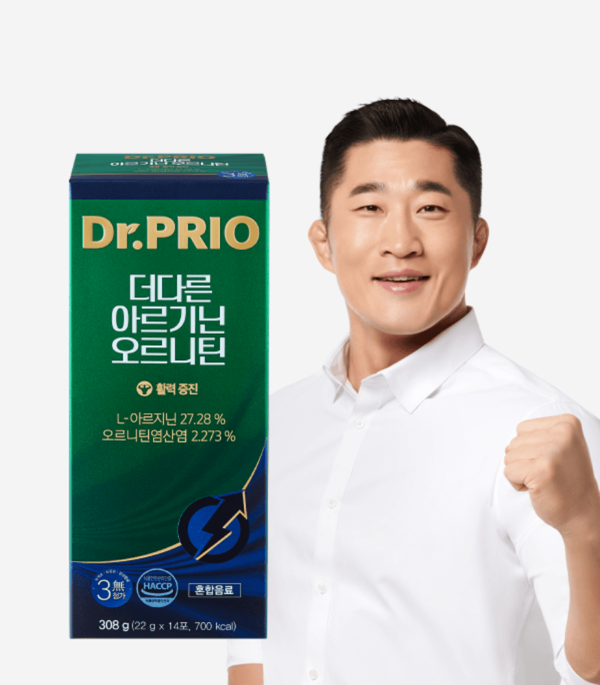 닥터프리오 아르기닌 오르니틴 6000mg 초고함량 남성 활력 타우린 아연 1박스