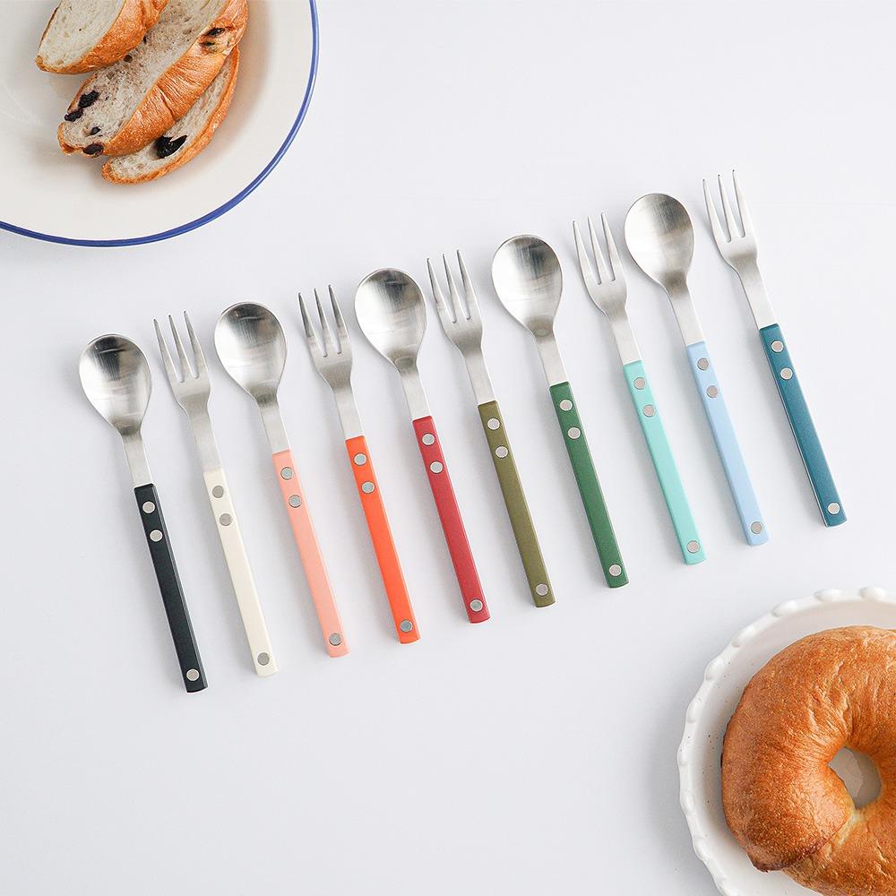 프렌치봉봉 커트러리 티스푼+티포크 2P 세트