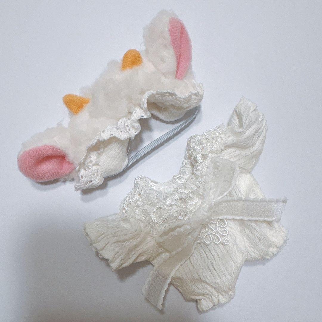 ぬい服 10cm 着ぐるみ ぬいぐるみ服 着せ替え ひつじ ドール用 推し活 白