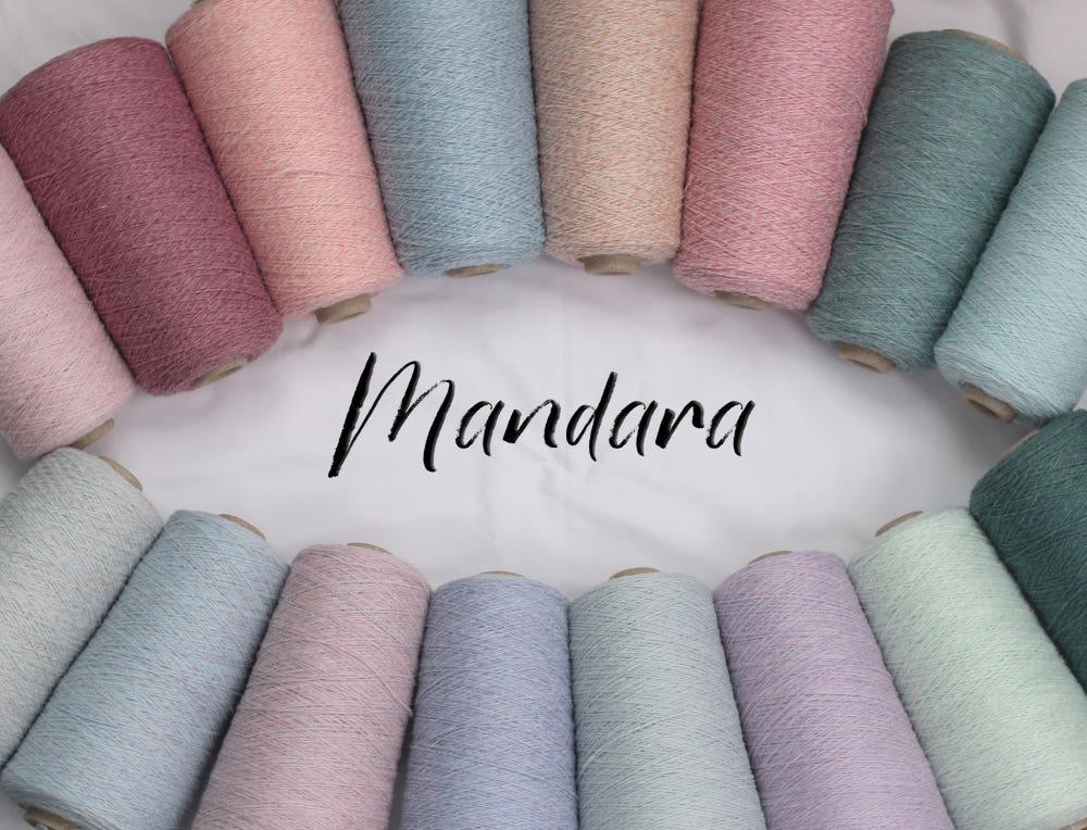 '만다라' 베이비 알파카 메리노울 뜨개실 콘사 20컬러