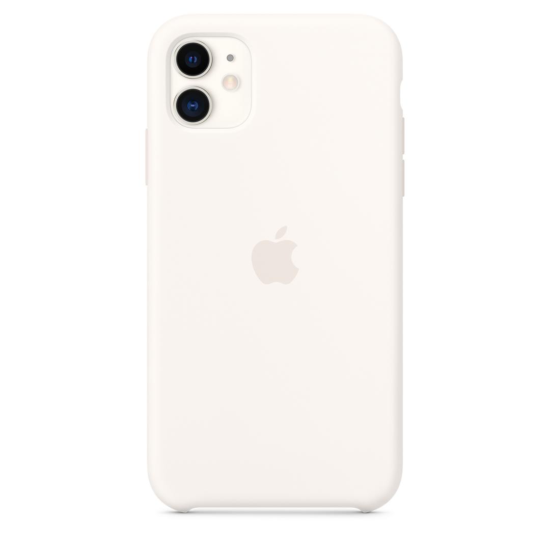 iPhone 11 실리콘 케이스 - 소프트 화이트
