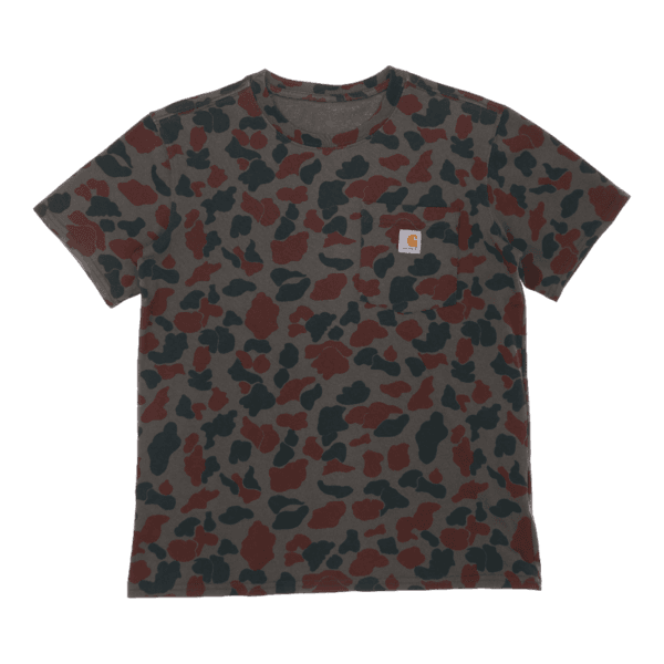 칼하트 (S)카키 카모 원포켓 반팔