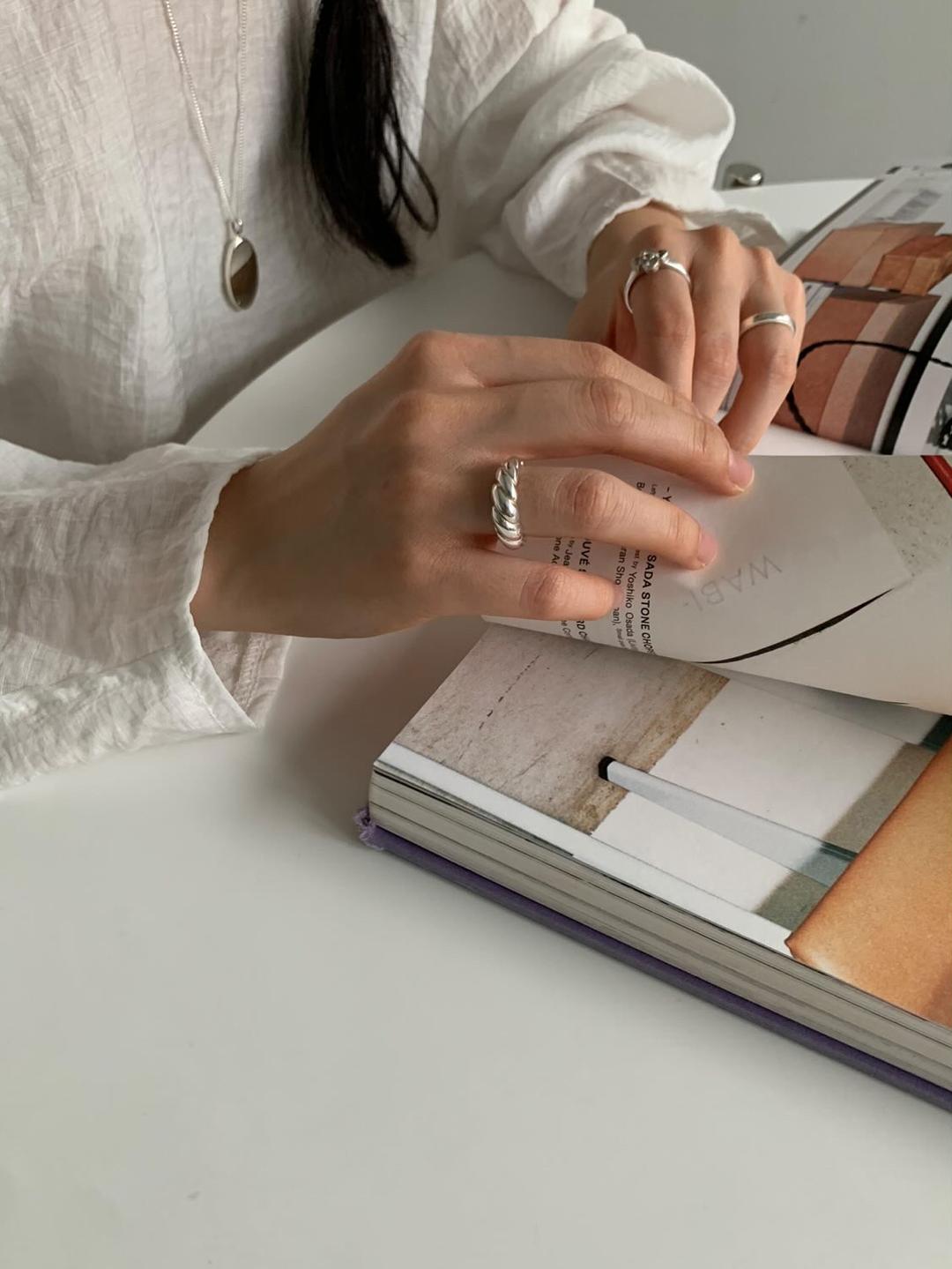 [Au lait made] Twist ring