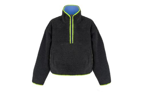 다크그레이 주아 플리스 집업