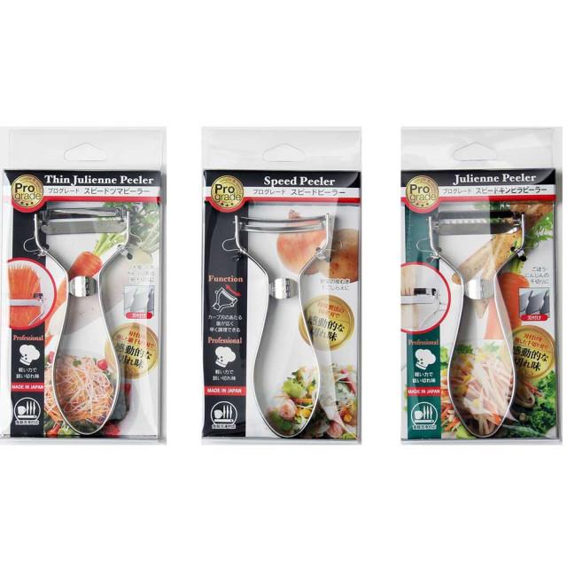 시모무라 프로그레이드 스텐 당근 무 감자칼 야채 양배추 우엉 채칼 체칼 필러 채썰기