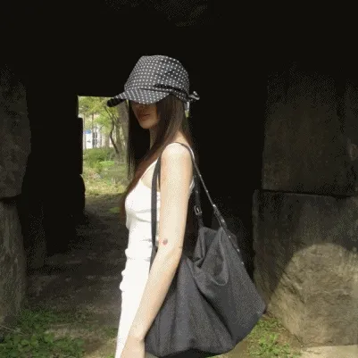 빅 빈티지 숄더백(2color)