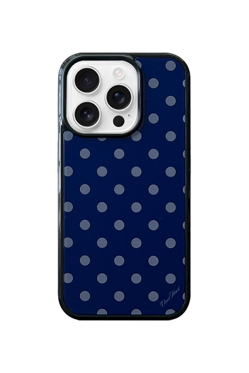 Dot Pattern Case [Navy Blue Tone on Tone]