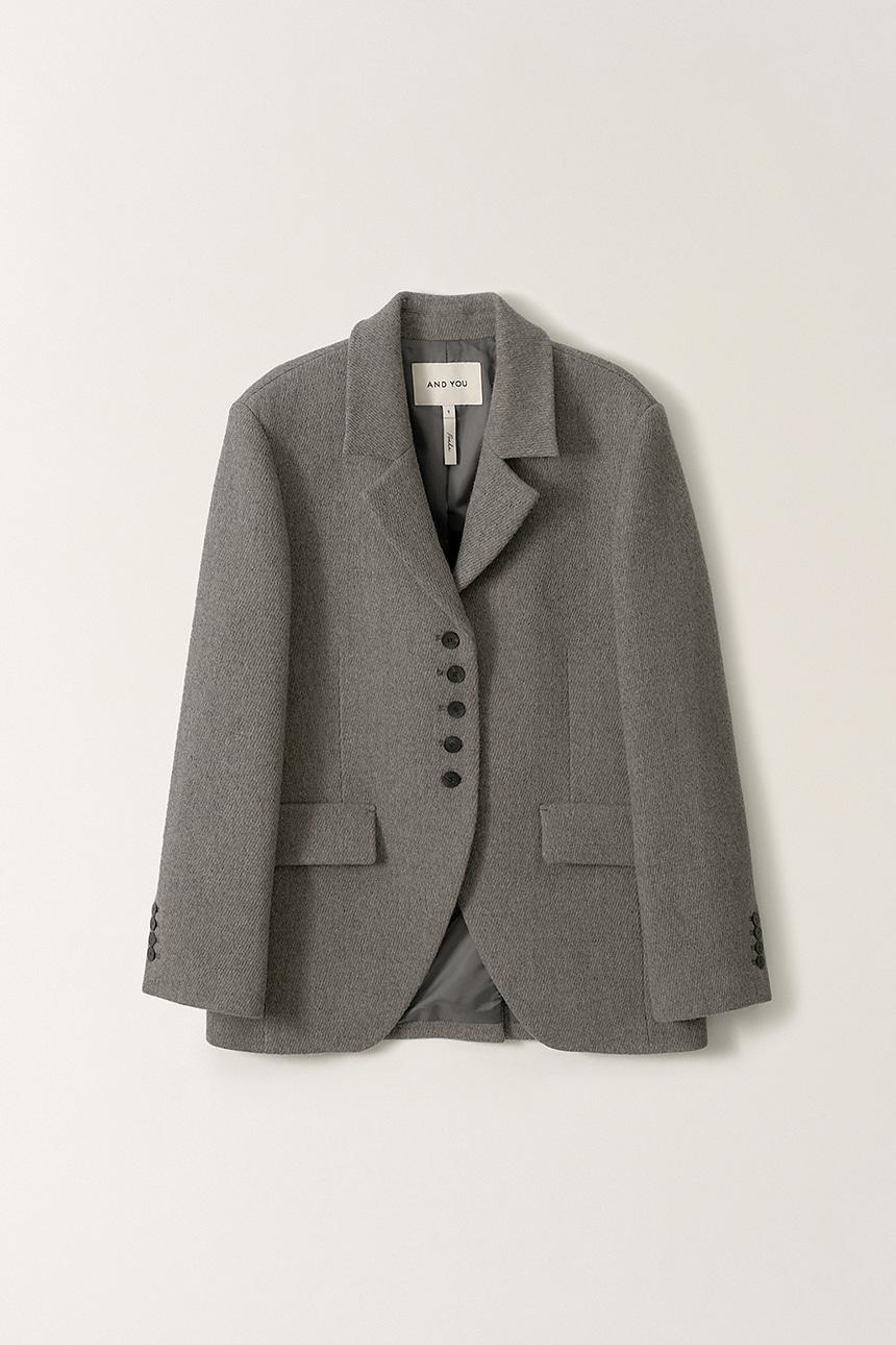 테일러드 울 자켓 (Melange gray)_2FFUJK02