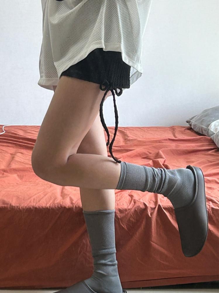 리본 니트 쇼츠(2컬러)