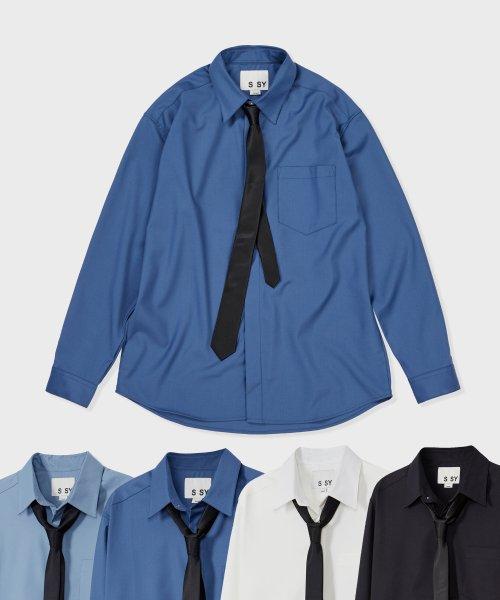 [2pack] 파인 트윌 팁 셔츠