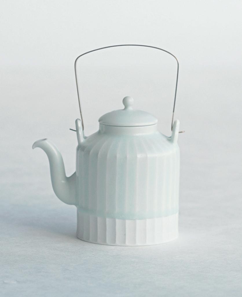 백색여백_32각 황동 손잡이 다관