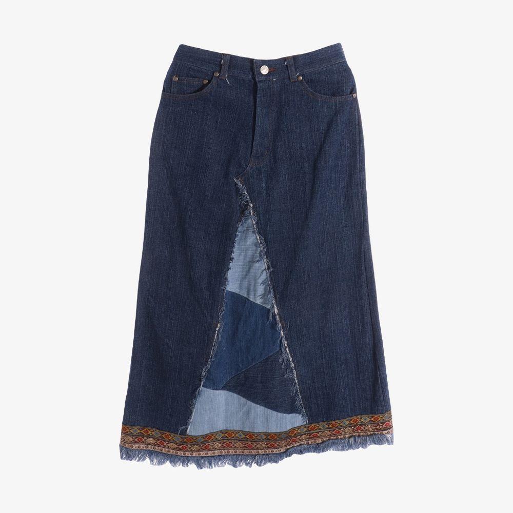 PERSONS 데님 롱스커트 F